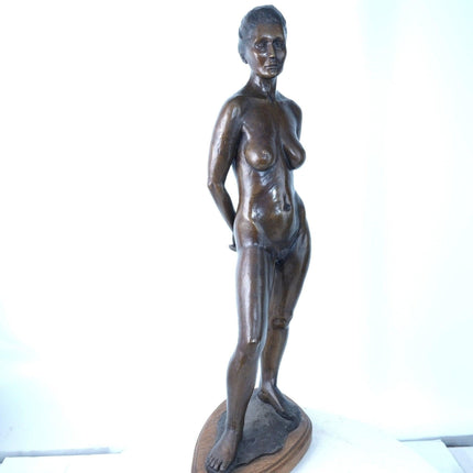 26" Bronze Woman Sculpture Maurice 1984 2/12 - Estate Fresh Austin