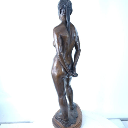 26" Bronze Woman Sculpture Maurice 1984 2/12 - Estate Fresh Austin