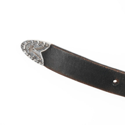 28-32" Vintage Sterling ranger style concho belt - Estate Fresh Austin