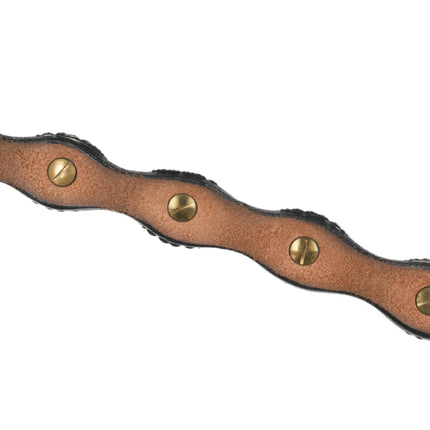 28-32" Vintage Sterling ranger style concho belt - Estate Fresh Austin