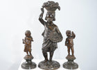 3 Antique French Bronzes one Eugene de Labroue - Estate Fresh Austin
