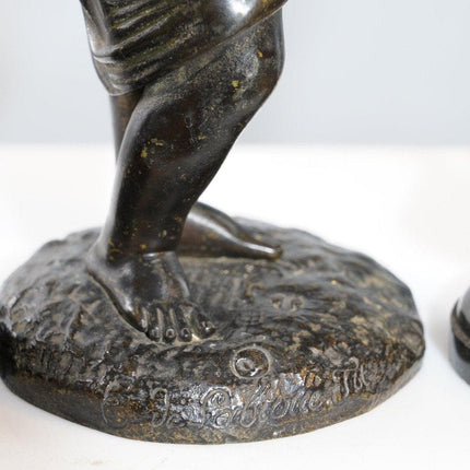 3 Antique French Bronzes one Eugene de Labroue - Estate Fresh Austin