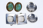 3 Pairs Vintage Native American clip on earrings - Estate Fresh Austin