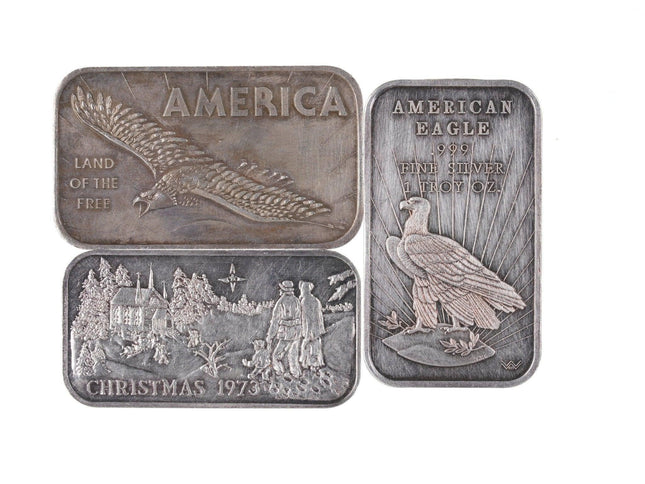 3 Silver Bullion Bars 82.5 grams - Estate Fresh Austin