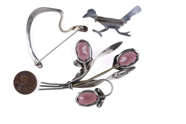 3 Vintage Sterling pins/brooches pin - Estate Fresh Austin