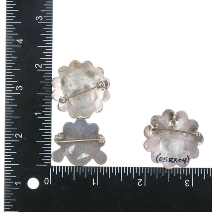 3 Vintage sterling Zuni sunface pins - Estate Fresh Austin