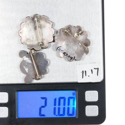 3 Vintage sterling Zuni sunface pins - Estate Fresh Austin