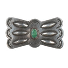 30's-40's Navajo Silver and turquoise bowtie belt buckle - Estate Fresh Austin