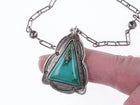 30's-40's Navajo silver and turquoise pendant/necklace - Estate Fresh Austin