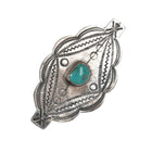 30's-40's Navajo stamped silver pin with turquoise - Estate Fresh Austin