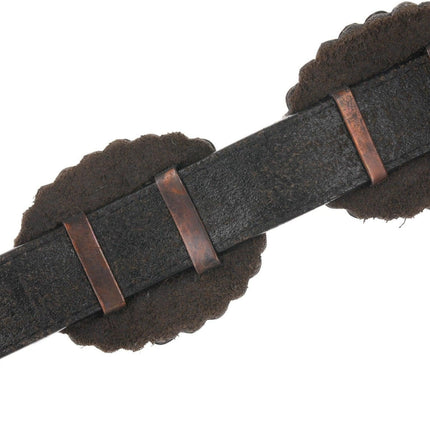 32"-37" Alfred Martinez Navajo Sterling/Lapis Concho belt - Estate Fresh Austin