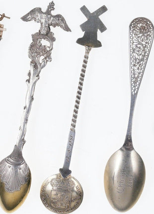 4 1890's Incredible Sterling collector spoons - Estate Fresh Austin