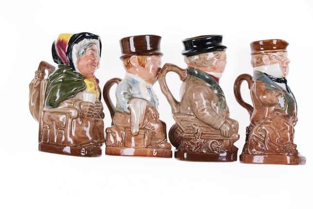 4 1950's Charles Dickens Royal Doulton Character jugs 4.5" - Estate Fresh Austin