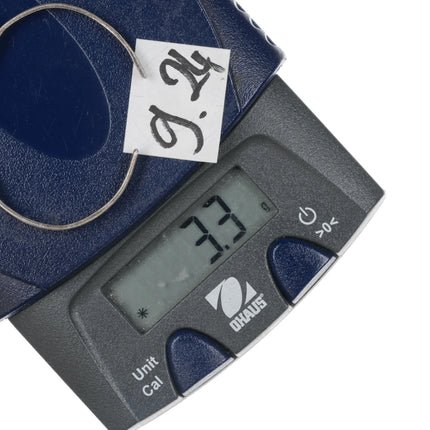 4" 40's-50's Zuni silver snake eye turquoise baby cuff bracelet - Estate Fresh Austin