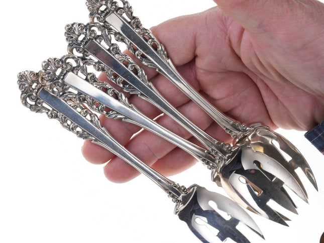 4 Gorham Medici Sterling Pastry Forks Ice Cream/Salad (Multiple Available - Estate Fresh Austin