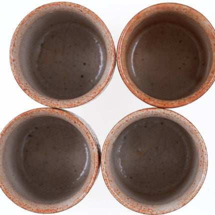 4 Mid Century Japanese Studio pottery tumblers - Estate Fresh Austin