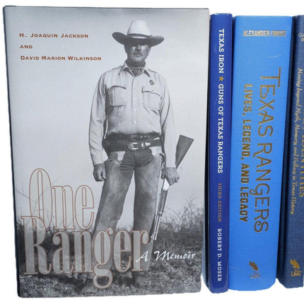 4 Signed Texas Rangers Books Dedicated to Family of Homer Garrison jr - Estate Fresh Austin