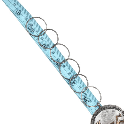 40" Southwestern Sterling/brass Kokopelli concho belt - Estate Fresh Austin