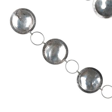 40" Southwestern Sterling/brass Kokopelli concho belt - Estate Fresh Austin