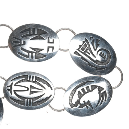 40.5" Casey Cuch sterling Hopi overlay concho belt - Estate Fresh Austin