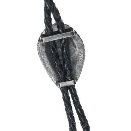 40's-50's Native American silver and Royston turquoise bolo tie - Estate Fresh Austin