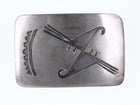 40's-50's Native American Sterling Overlay Style Belt buckle - Estate Fresh Austin