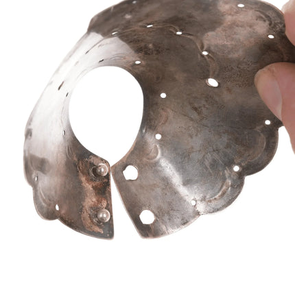 40's-50's Navajo Ponytail holder Silver and turquoise hair piece - Estate Fresh Austin