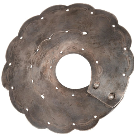 40's-50's Navajo Ponytail holder Silver and turquoise hair piece - Estate Fresh Austin