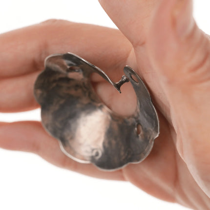 40's-50's Navajo Ponytail holder Silver hair piece with turquoise - Estate Fresh Austin