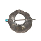 40's-50's Navajo Ponytail holder Silver hair piece with turquoise - Estate Fresh Austin