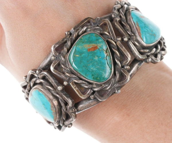 40s〜50s Navajo Sterling Silver Bracelet 7.25