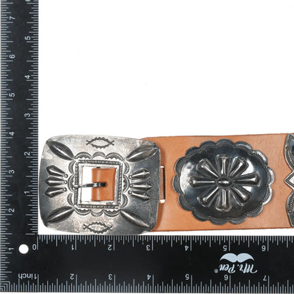 40's-50's Navajo Silver butterfly concho belt - Estate Fresh Austin