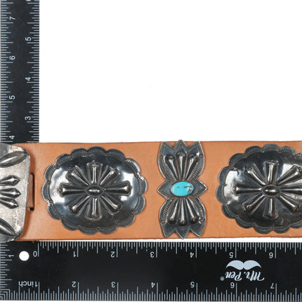 40's-50's Navajo Silver butterfly concho belt - Estate Fresh Austin