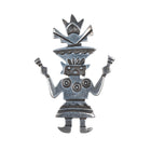 40's-50's Navajo stamped silver kachina pin - Estate Fresh Austin