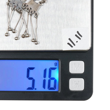 40's-50's Zuni Dishta style Flush inlay coral ladder earrings - Estate Fresh Austin