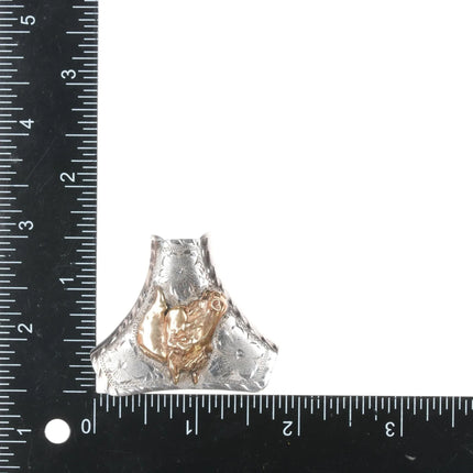 41" Vintage Vic Cedarstaff 10k/Sterling horse head Hand Engraved bolo tie - Estate Fresh Austin