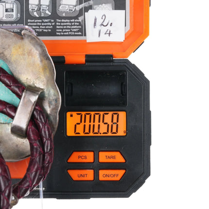 42" Huge Vintage Zuni Silver Snake bolo tie with large Natural turquoise nugget - Estate Fresh Austin