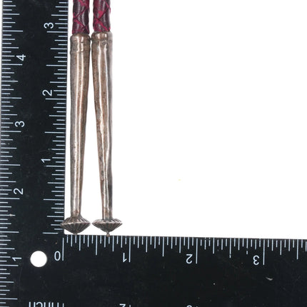 42" Huge Vintage Zuni Silver Snake bolo tie with large Natural turquoise nugget - Estate Fresh Austin