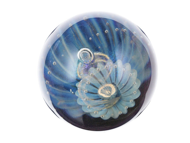 4.75" Large Eickholt Opalescent Iridescent Jellyfish Paperweight - Estate Fresh Austin