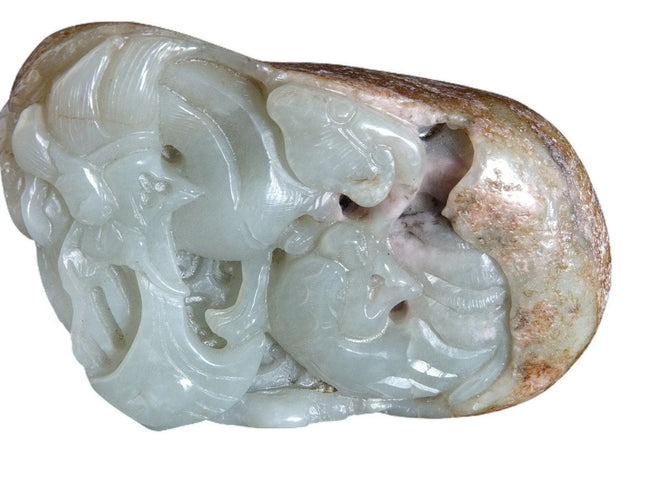 499.2 Gram Nephrite Jade Boulder Chinese carving - Estate Fresh Austin
