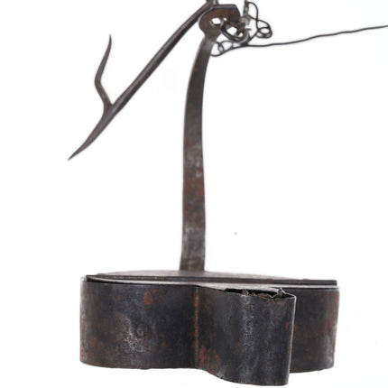 c1800 Hand Forged colonial betty lamp