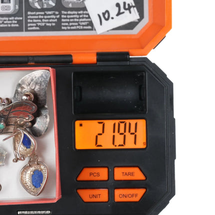 4pr Vintage Southwestern/Native American sterling stud earring lot - Estate Fresh Austin