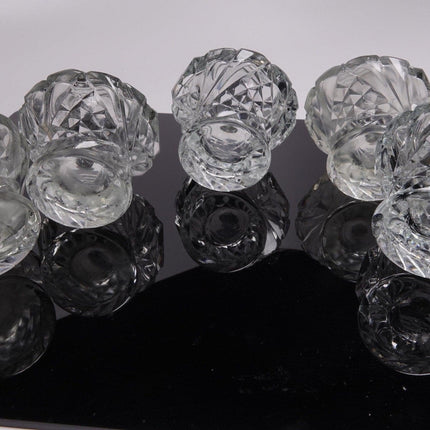 5 1940's Sterling Lid Art Deco Pressed Glass Salt and Pepper Shakers - Estate Fresh Austin