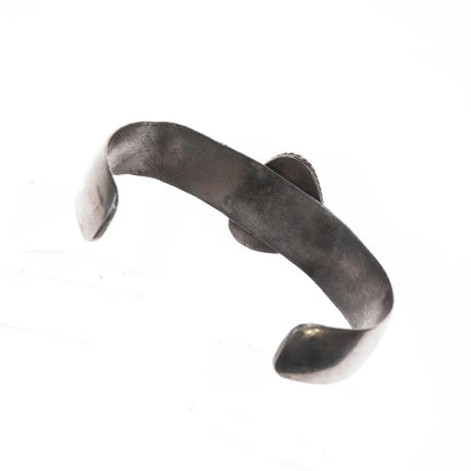 5 3/8" Vintage Morenci turquoise sterling cuff bracelet - Estate Fresh Austin