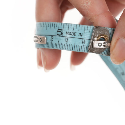 5 5/8" 50's-60's "Navajo Curio" sterling row cuff bracelet - Estate Fresh Austin