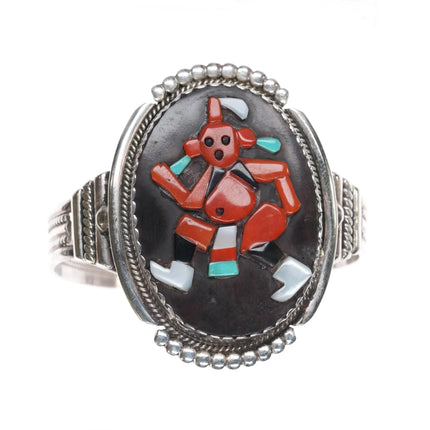 5 5/8" Bev Etsate Zuni Sterling in cuff bracelet - Estate Fresh Austin