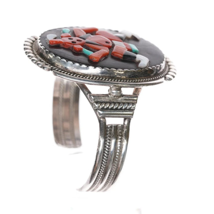 5 5/8" Bev Etsate Zuni Sterling in cuff bracelet - Estate Fresh Austin
