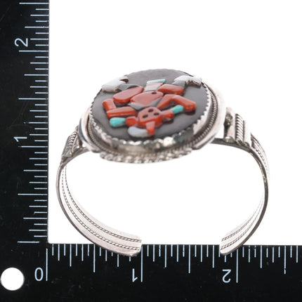 5 5/8" Bev Etsate Zuni Sterling in cuff bracelet - Estate Fresh Austin