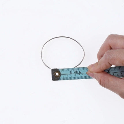 5 7/8" 30's-40's Navajo stamped silver whirling log bracelet - Estate Fresh Austin