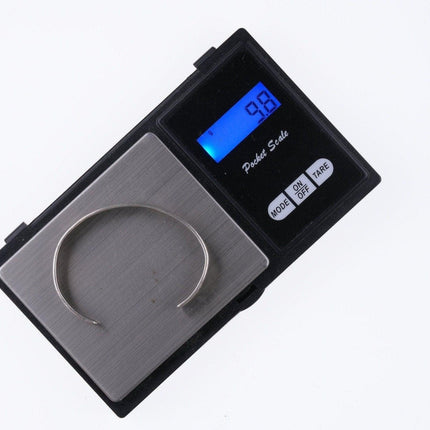 5 7/8" 30's-40's Navajo stamped silver whirling log bracelet - Estate Fresh Austin